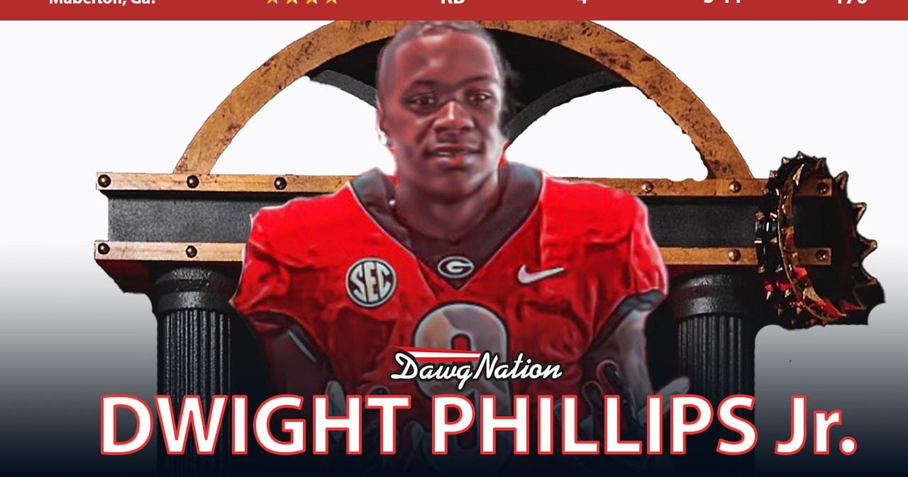 A 2024-es elektromos játékmester, Dwight Phillips Jr. elkötelezte magát az „RBU” mellett a Georgia futballért A 2024-es elektromos játékmester, Dwight Phillips Jr. elkötelezte magát az „RBU” mellett a Georgia futballért
