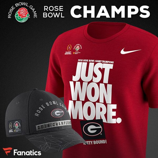 Buy official UGA Rose Bowl championship gear
