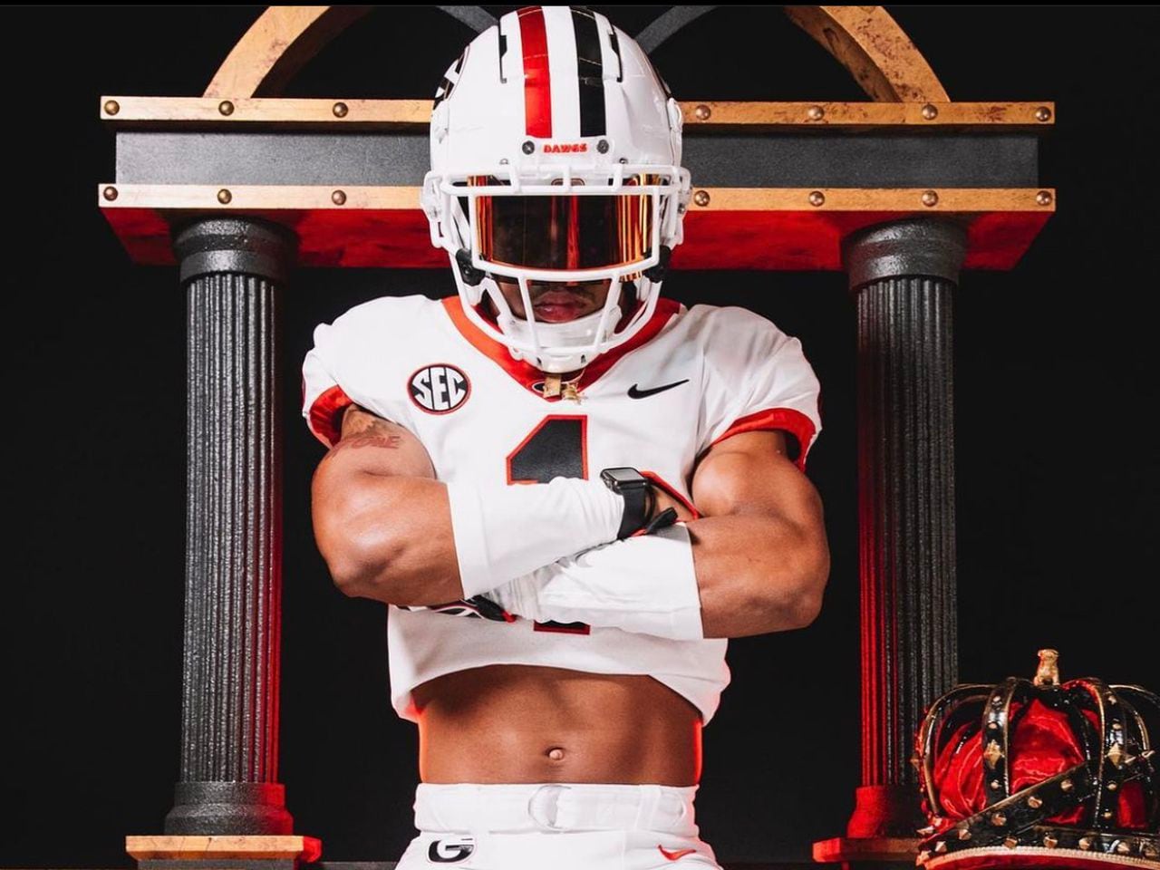 Kirby Smart doesn't close the door on all-white uniforms but says 'it's not  imminent'