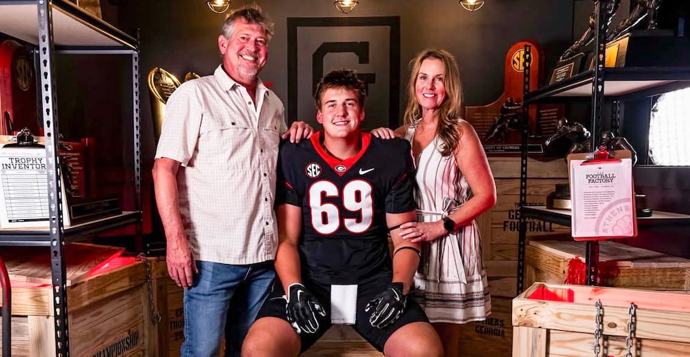 Roswell offensive tackle Miller Westerfield, a 4-star prospect, has committed to Georgia football. He's now the 18th member of the 2027 class. (Courtesy)