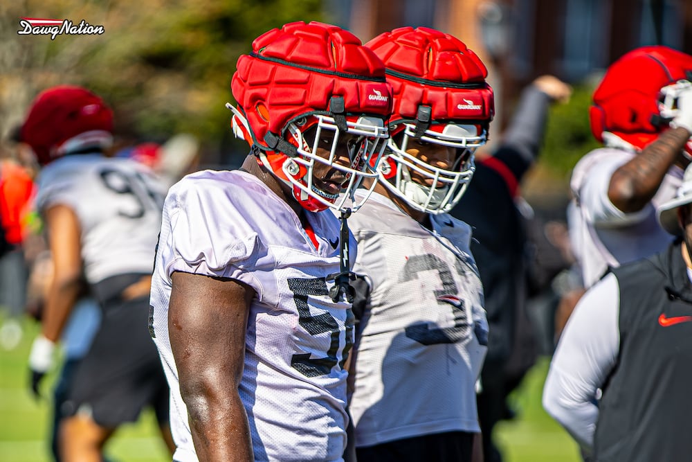 Freshman DL Valdin Sone has had some nice moments during fall camp. (DawgNation)