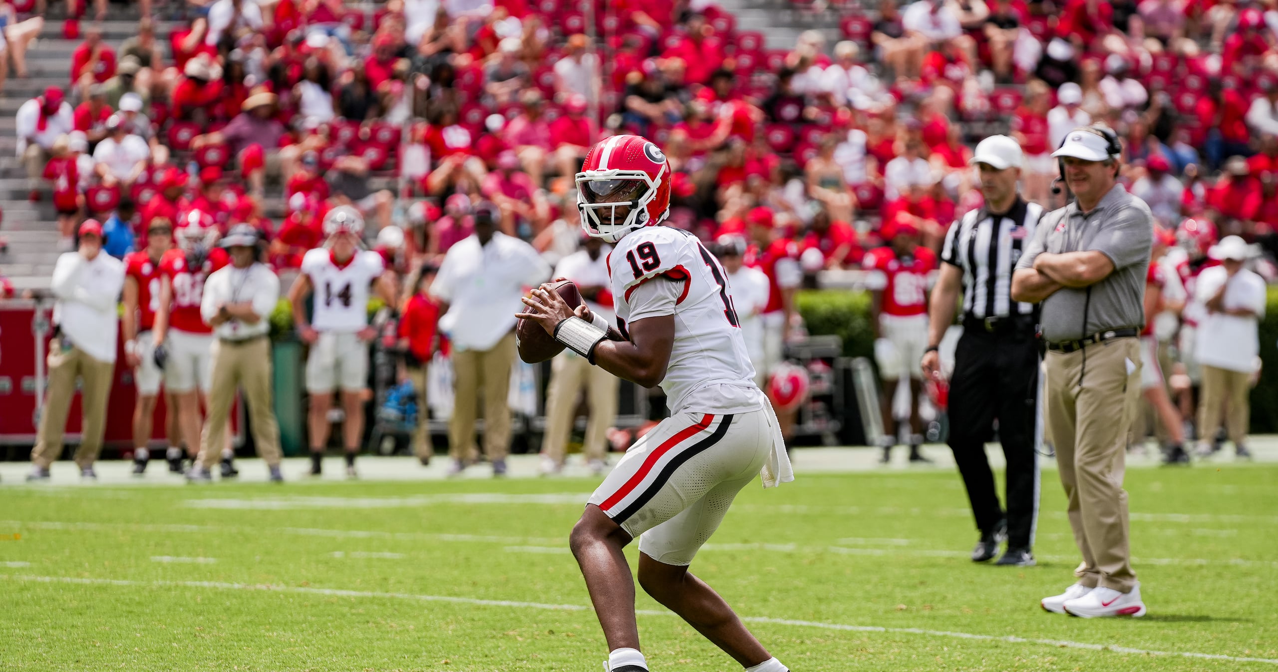 Hezekiah Millender earns Stetson Bennett comparison after turning heads ...