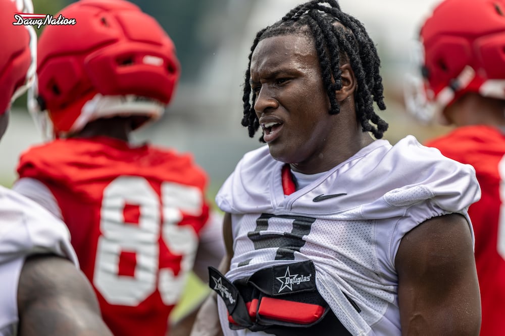 Georgia junior LB Chris Cole was active during the first day of fall camp for the Georgia football team on Wednesday, August 5, 2026, in Athens, Georgia. (Jeff Sentell/DawgNation)