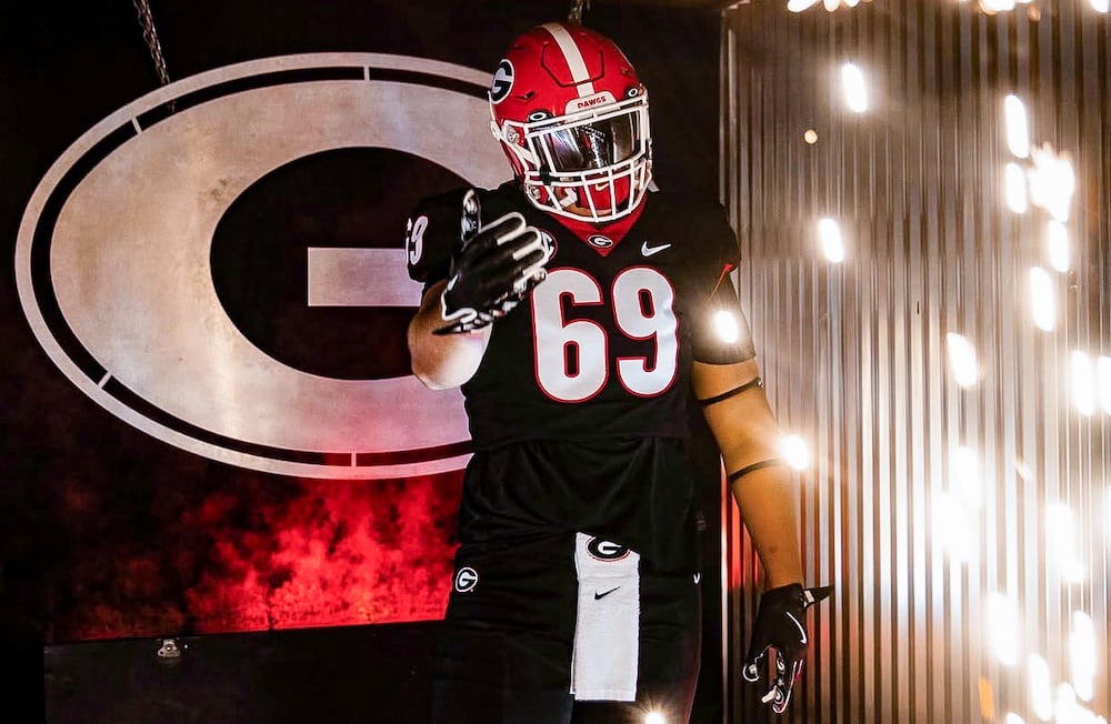 Roswell offensive tackle Miller Westerfield visited LSU, Georgia and Tennessee last month before committing to the Bulldogs. (Courtesy)