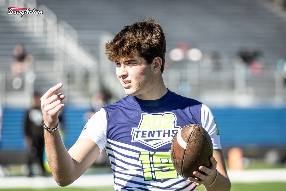 Peter Bourque, the nations No. 7 quarterback for the Rivals Industry ranking, considers the Dawgs to be a premiere program nationally. (Jeff Sentell/DawgNation)