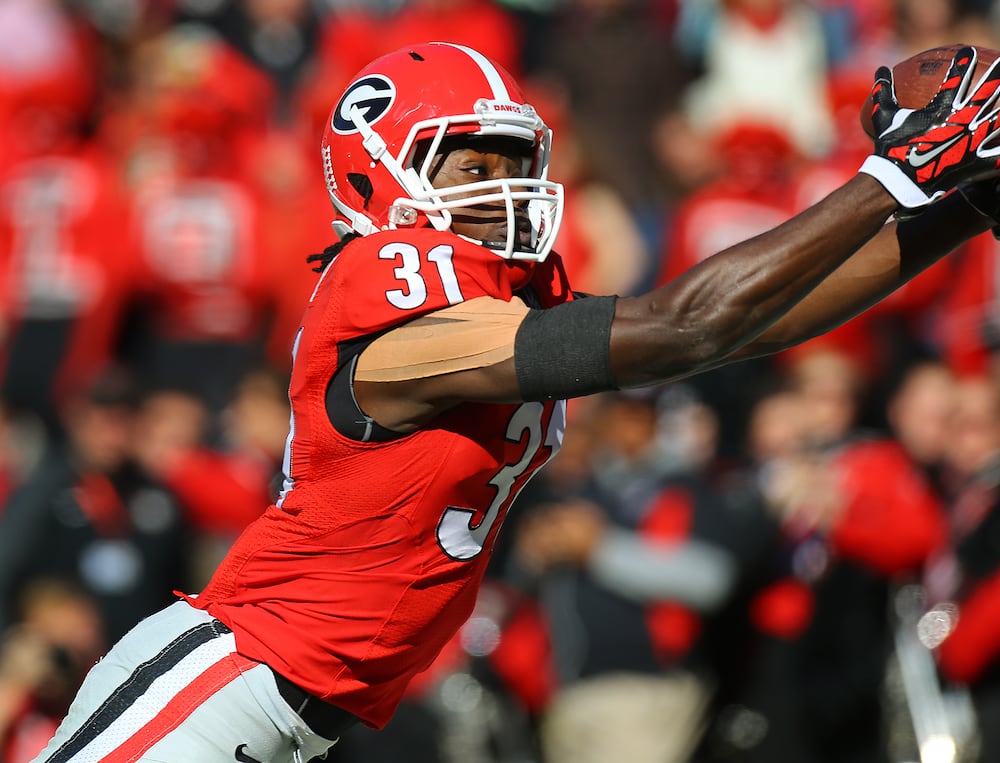 Chris Conley finished with 117 receptions for 1,938 yards and 20 TDs for Georgia. He had five 100-yard receiving games for the Bulldogs. (Curtis Compton/AJC)