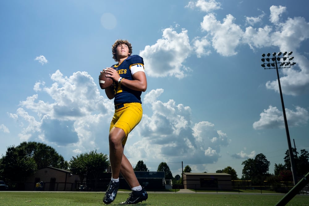 Prince Avenue Christian quarterback Aaron Philo was a 2023 AJC Super 11 selection. (Jason Getz/AJC)